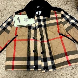Burberry Quilted Kids Jacket Brand New